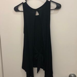 Lulus black tie back tank